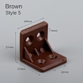 Pikkukuva 1 / 10: Kulmakulmakoodi Muovikulmakoodi RUSKEA TYYLI 5 TYYLI 5 Brown Style 5-Style 5