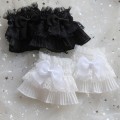 Miniatyrbilde 4 av 10: 1 par falske ermer avtakbare mansjetter SVART3 SVART3 black3