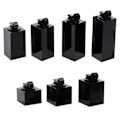 Miniatyrbilde 8 av 10: Smykker Utstillingsstativ Ringstativ TRANSPARANT FIRKANT Transparent Square-Square