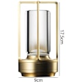 Miniatyrbillede 2 af 10: Krystal Lampe Bordlampe SORT Black