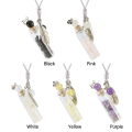 Miniatyrbild 2 av 10: Wishing Bottle Halsband Parfymflaska hänge LILA purple