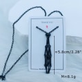 Miniatyrbillede 1 af 10: Crystal Holder Cage Necklace Crystal Net Metal Necklace M M