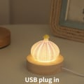 Miniatyrbilde 1 av 7: Shell Mushroom Night Light LED Bordlys SOPPLAMPE-A Mushroom Lamp-A