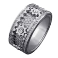 Pikkukuva 1 / 8: Gear Spinner Rings Geometric HOPEA KOKO 12 KOKO 12 silver size 12-size 12