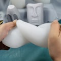 Miniatyrbillede 9 af 9: Håndlavet lysform 3D kunstvoksform 2 2 2