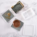 Miniatyrbilde 9 av 10: 5 Stk/sett Harpiksformsett Coaster Form FIRKANTSETT FIRKANTSETT Square Set