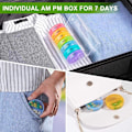 Miniatyrbillede 8 af 8: 7Days Pill Organizer Ugentlig Medicin Box 2 2 2