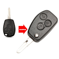 Miniatyrbillede 1 af 10: Fjernbetjent bilnøglekasse Bilnøgleskal 3 KNAPPER VAC102 3 KNAPPER 3 Buttons VAC102