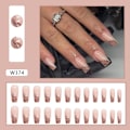 Pikkukuva 7 / 10: 24 kpl Fake Nails pitkät ranskalaiset Z611 Z611 Z611