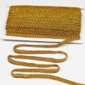 Pikkukuva 1 / 5: Kultainen pitsikoristelu Gimp Braid Trim Metallic Braid