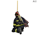 Pikkukuva 1 / 9: 2 kpl Firefighter-riippuva auton avaimenperä J J J