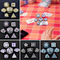 Pikkukuva 2 / 8: 7kpl/ set DND Metallioppa Polyhedral Noppa YL-2 YL-2 YL-2