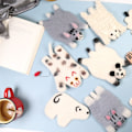Miniatyrbillede 4 af 9: Håndlavet uldfilt glasbrik Animal dækkeserviet SORT PANDA SORT Black Panda