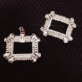 Miniatyrbillede 1 af 6: 2 stk Skoclips Skinnende dekorative klips charmespænde