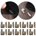 Miniatyrbillede 7 af 10: 10 stk. Metal Lynlås Stopper Reparation Lynlås Stopper SORT black