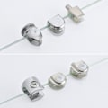 Miniatyrbillede 3 af 10: 4 stk glasklemme glasbelagte beslag STYLE 4 STYLE 4 Style 4
