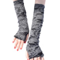 Miniatyrbillede 2 af 6: Lange Handsker Rock Handsker SORT black