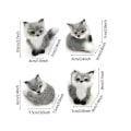 Miniatyrbillede 2 af 10: Simulering Furry Fox Model Rævefigurer BRUN C C Brown C-C