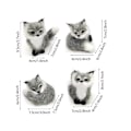 Pikkukuva 2 / 10: Simulaatio Furry Fox Malli Kettu Figuurit RUSKEA C C Brown C-C