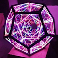 Miniatyrbillede 1 af 10: 3D Cube Light Cube Night Light Farverig Body Art Lampe