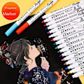 Miniatyrbillede 8 af 10: 12/24 STK Marker Penne Paint Marker 12 STK 12 STK 12pcs