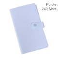 Miniatyrbillede 1 af 10: 120/240 gitter smykkeopbevaringsbog Display Organizer LILLA 240 purple 240 Slots-240 Slots