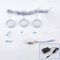 Pikkukuva 1 / 10: Kaapin alla Valot LED Puck Light EU-3KPL LÄmmin valo EU-3PCS-Warm Light