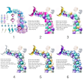 Miniatyrbilde 6 av 10: Mermaid Tail Balloon Arch Balloons Garland 4 4 4