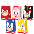 Miniatyrbild 3 av 3: Sonic-tema födelsedagspåsar i kraftpapper