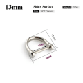 Miniatyrbilde 1 av 10: Spenner Karabinkrok 13MMSHINY OVERFLATE BLANKENDE OVERFLATE 13mmShiny Surface