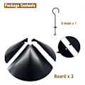 Pikkukuva 3 / 10: Squirrel Baffle Bird Feeder tanko 16INCHNO HOOK NO HOOK 16inchno hook