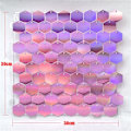 Miniatyrbillede 2 af 10: Hexagon Shimmer Board Sequin Panel SØLV SØLV Silver