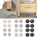 Miniatyrbilde 4 av 10: 4stk Møbelhjul Hjul Universalhjul SVART NYLONKULE black nylon ball-nylon ball