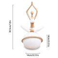 Miniatyrbilde 2 av 8: Yogafigurer Yoga Pose-skulpturer BLÅ C C Blue C-C