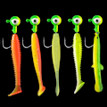Pikkukuva 4 / 10: 20 kpl pyöreä lyijypää koukku jigging syötti 2,5 cm 0,8 GMIX COLOR MIX 2.5cm 0.8gMix color
