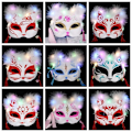 Miniatyrbild 9 av 10: LED Mask Foxes Mask TYPE E TYPE E Type E