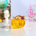 Miniatyrbilde 1 av 4: Glass Krystall gresskar Ornamenter Gul gresskar dekorasjon