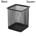Miniatyrbilde 1 av 10: Mesh Pen Pot Penneholder SVART FIRKANT FIRKANT Black Square-Square