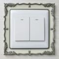 Miniatyrbilde 6 av 9: Lysbryterdeksel Surround Socket Ramme GUL yellow