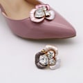 Miniatyrbillede 9 af 10: Rhinestone Shoe Clip Shiny Dekorativ Clip PINK Pink
