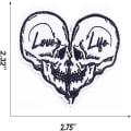 Pikkukuva 5 / 7: 10 kpl Skeleton Skull Patches Skull Heart -vaatteet silitettävät