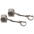 Miniatyrbilde 1 av 10: Keyboard Clicker med LED-lys Tastatur Fidget Toys HVIT white