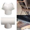 Miniatyrbillede 5 af 10: Udstødningskanalforbindelse Hurtigventilationsrørsamling 100MMT 100mmT Shape