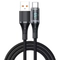 Miniatyrbilde 1 av 10: Ladekabel Datakabel SVART USB TIL TYPE C USB TIL TYPE C Black USB to Type C-USB to Type C