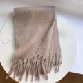 Miniatyrbillede 5 af 10: Mohair Dame Tørklæde Lange Tørklæder BLÅ blue