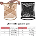 Miniatyrbillede 2 af 10: Cross Mesh Bælte Crossover Abdominal Shaping SORT L Black L