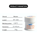 Miniatyrbilde 3 av 10: Lodde Flux Tin Paste 158 CENTIGRADE 158 CENTIGRADE 158 Centigrade