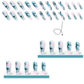Miniatyrbild 6 av 10: French Fake Nails Ballerina False Nail 2 2 2