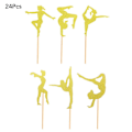 Pikkukuva 1 / 10: 24 kpl Cupcake Topper Cake Top Flag kakun koristelu