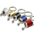 Miniatyrbild 5 av 10: 2 ST Gear Stick Knob Nyckelring Bilnyckelring GULD gold